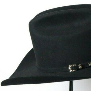 Stetson Finalist 8X Black Cowboy Hat Size 7-1/8